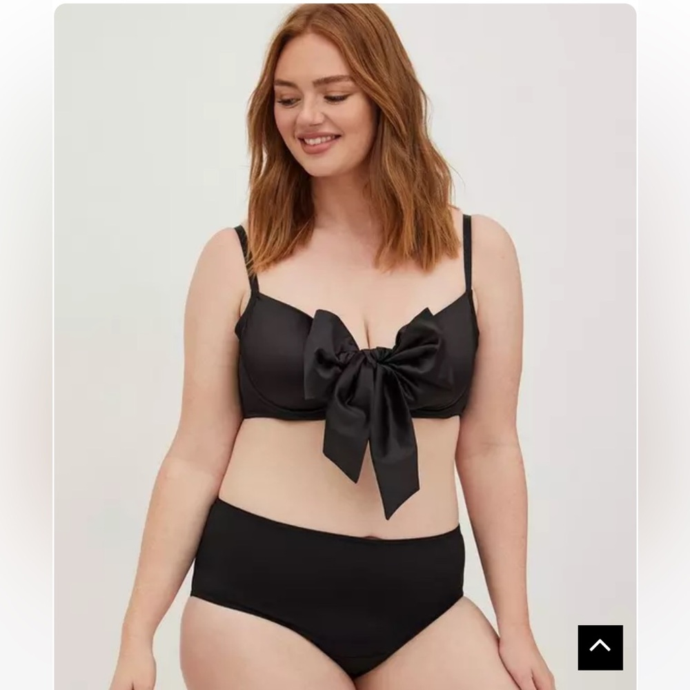 Torrid Big Bow Satin Underwire Bra